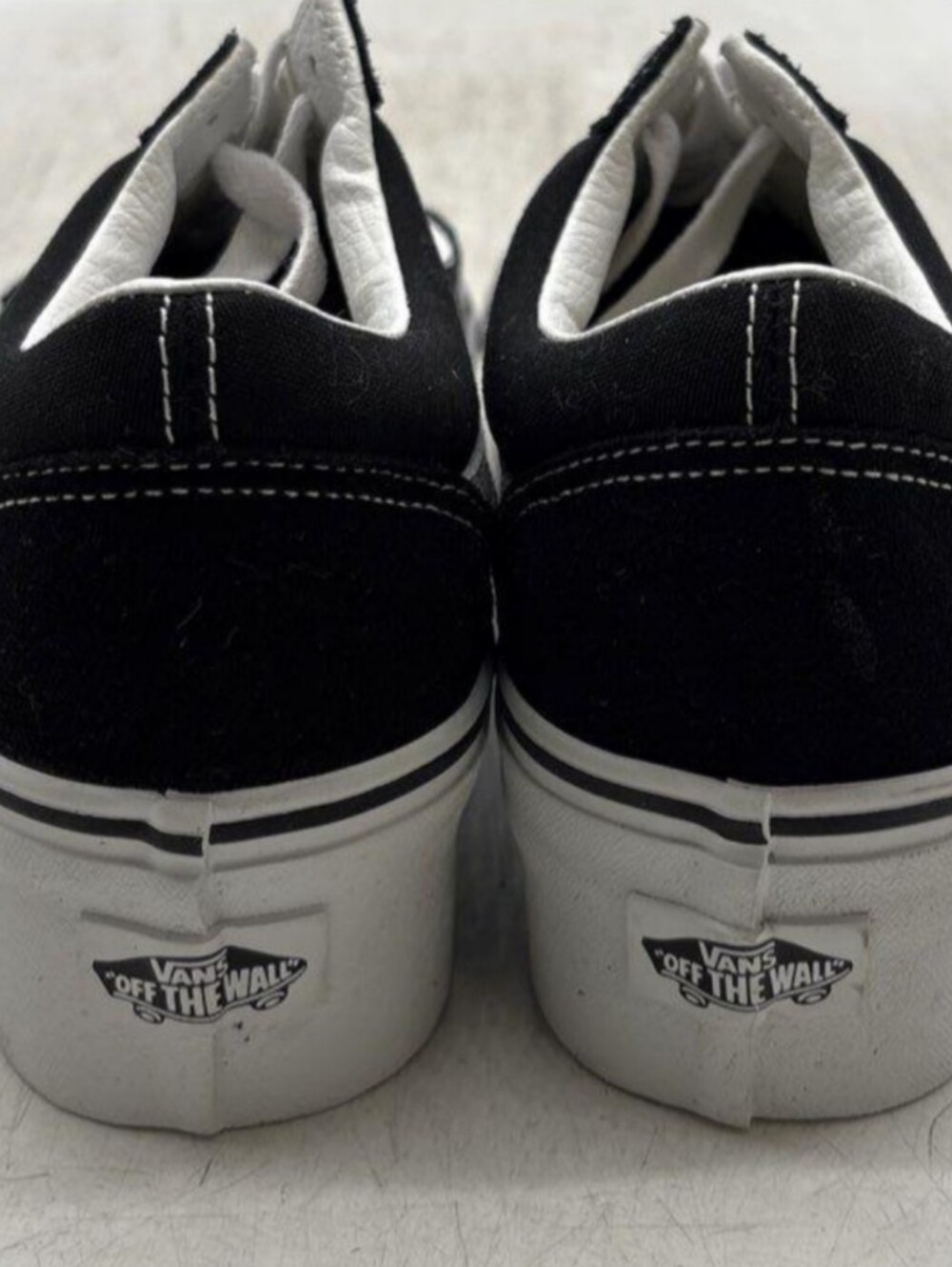 Vans Old Skool Black Suede Stackform Sneakers Size M7.5 W9 New MSRP $80 - Picture 6 of 9
